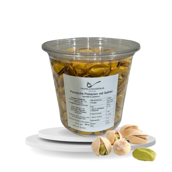 Persische Pistazien mit Safran geröstet - gesalzen 350 g