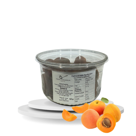 Getrocknete Aprikosen -Naturbelassen - ungeschwefelt 195 g